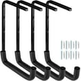 thumbnail image 2 of THESG-Heavy Duty Garage Storage Hooks, Overhead Garage Storage Rack, 4 Pack Wall Mounted Ladder Hook, Utility Ceiling Hangers & Organizer for Wood,Tools, Bicycle (10 x 14 Inch), 2 of 4
