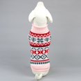 thumbnail image 3 of Clearance! Cute Winter Cartoon Cat Dog Clothes Warm Christmas Sweater For Small Yorkie Pet Clothing Coat Knitting Sweater Costume Apparels Pink XL, 3 of 6