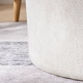 thumbnail image 3 of 23.62" Round Beige Chenille Ottoman / Provide Storage and Comfortable Seating, 3 of 7