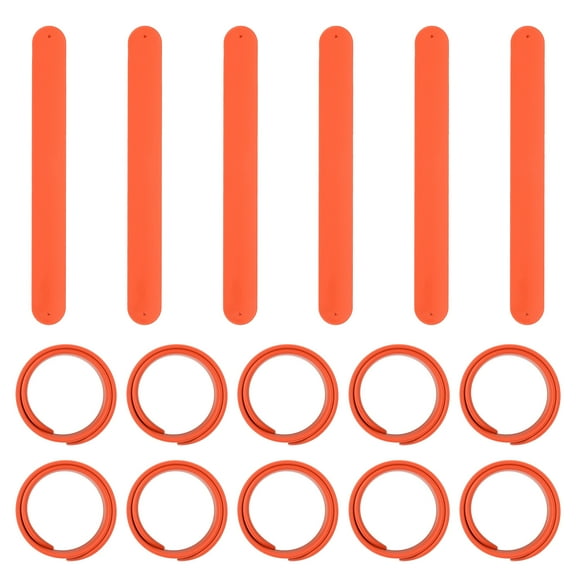 Slap Bracelets 8.5" x 1", 16 Pcs Silicone Slap Bracelet Bulk Blank Snap Band Soft Wristband for Party Favor DIY Gifts Classroom Birthday Crafts, Orange