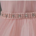 thumbnail image 5 of XUELUO Toddler Girls Tulle Princess Dress Puff Shoulder Ruffled Floral Dress Pearl Waistband Holiday Fluffy Party Skirts, 5 of 9