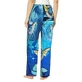 thumbnail image 3 of Vaporeon Women's Pajama Pants, Ultra-soft Comfortable Casual Lounge Pants, Graphic Printed Sleep Bottoms With Drawstring, 3 of 8