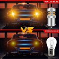 thumbnail image 5 of 4Pcs 3156 3157 T25 P27/7W Car LED Bulbs - 19SMD 3030 600LM Super Bright Amber Yellow LED Turn Signal Light - for Car Front/Rear Turn Signal Lamp Side, 5 of 5