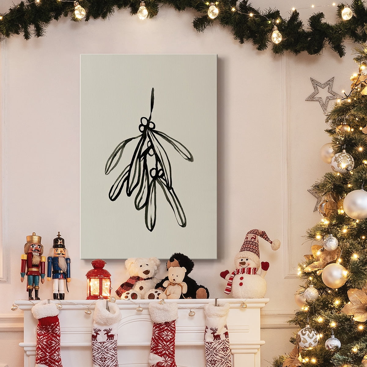 Mistletoe Sketch II- Gallery Wrapped Canvas