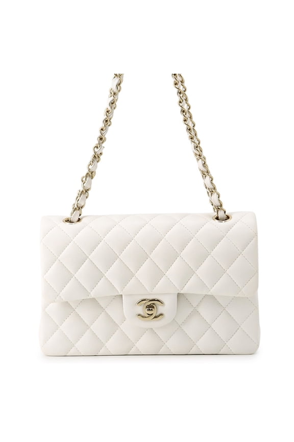 Pre-Owned Chanel Chain Shoulder Bag Matelass 23 Coco Mark Double A01113 CHANEL Handbag White...