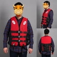 thumbnail image 4 of Children Adult Professional Life Vest  Reflective Adjustable Waistcoat Jacket With Whistle Belt For Swimming, 4 of 4