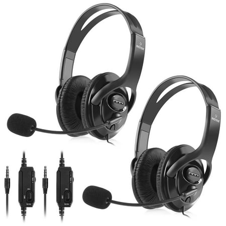 Insten 2 Pack Gaming Headset with Mic Microphone for Sony PS4 PlayStation 4 Headphone Nintendo Switch Xbox One PC Laptop