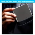 thumbnail image 5 of Cigarette Case 3 Pieces Leather Metal for 20 Cigarettes Cigarette Box with Snap Closure for Men Women Gift 9.7 x 9.5 x 1.8 cm, 5 of 5
