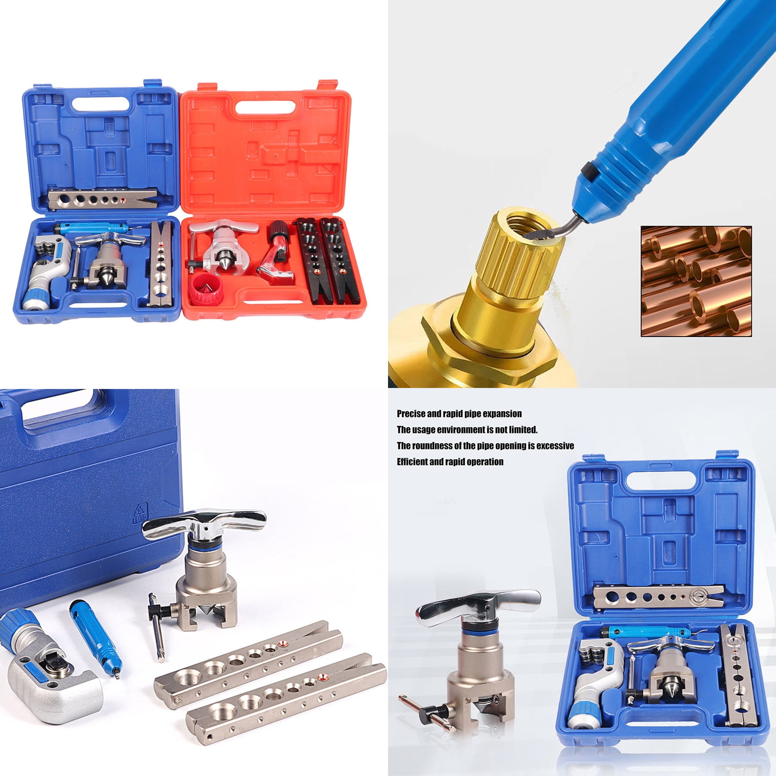 Professional HVAC Copper Pipe Expander Reamer Tool With Eccentric Flaring Design For Precisions Refrigeration Repairs