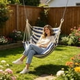thumbnail image 4 of EGNMCR Hammocks Chair Hanging Rope Swings For Outside Indoor For Bedroom Outdoor Nylon Swing, 4 of 6
