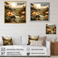 thumbnail image 4 of Designart "Botanical Majesty In Mountain Scenery I" Abstract Landscape Floater Framed Canvas Art Print, 4 of 5