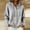 Gray, variant on Women's Hooded Knit Sweater, Button Front Long Sleeve with Drawstring, Solid Ribbed Trim for Fall Winter