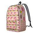 thumbnail image 2 of Funny Vintage Donut Lover School Backpack, Sweet Donut and Coffee Pattern Large Capacity Travel Bag Comfortable Carrying, 2 of 5