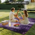 thumbnail image 4 of Purple Mountain Outdoor Rug for Patio/Deck/Porch, Non-Slip Large Area Rug 5 x 7 Ft, Misty Forest Nature Woodland Pine Tree Landscape Indoor Outdoor Rugs Washable Area Rugs, Camping Rug Carpet Runner, 4 of 8