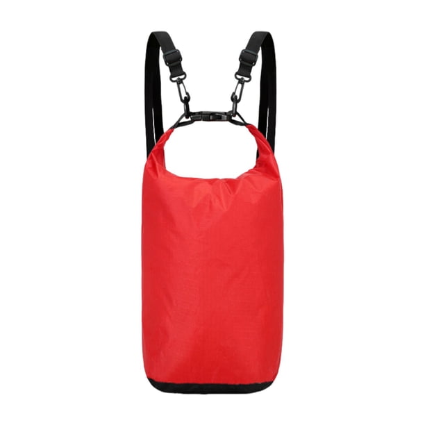 Mochila impermeable y flotante cómoda para hombres y mujeres en la playa o para rafting. Rojo