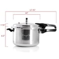 thumbnail image 3 of MegaChef 7 Quart Aluminum Stovetop Pressure Cooker, Induction Compatible, 3 of 5