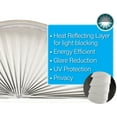 thumbnail image 5 of Redi Shade No Tools Original Arch Light Blocking Pleated Fabric Shade White, 72” W x 36” L, 5 of 8
