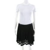 Pre-owned|Catherine Catherine Malandrino Womens Inverted Pleat A Line Skirt Black Size 6