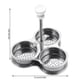 thumbnail image 5 of Naiovety Recubrimiento de acero Cazador furtivo de huevos Vaporizador de 3 tazas Brunch Desayuno Utensilios de cocina Utensilio Gadget Cocina Cocina y Comedor, 5 of 6