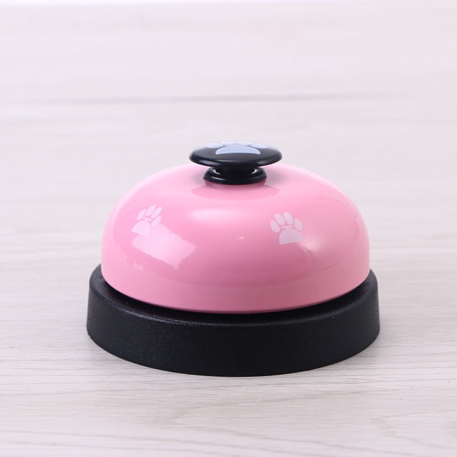 Milisten 1Set Dog Training Bells Pink and Black Metal Plastic Potty Training Communication Device for House Training