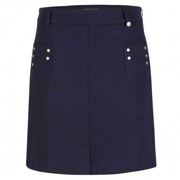Golfino BLOSSOM SKORT (KNIT), Ladies medium length functional golf skort with integrated shorts, size 10 (medium large)