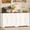 White, variant on Whalefall 71" Modern Arched Sideboard Buffet Cabinet with Storage, Coffee Bar for Dining Room & Living Room, White
