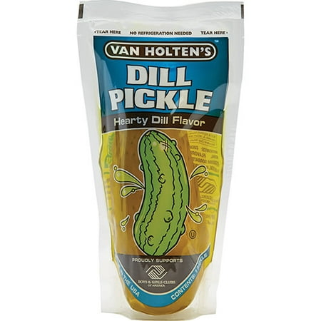 Van Holtens Jumbo Heartly Dill Pickle, 12 Count