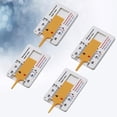 thumbnail image 2 of FRCOLOR depth gauge 4Pcs High Precision Portable Tread Pattern Depth Gauge Height Depth Measure Tool Yellow (0-20MM),2.56"X1.65"X0.2", 2 of 5