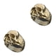 thumbnail image 4 of Qarigey Anillo de calavera único para regalo de diseño especial, anillo punk que agrega un toque encantador al atuendo Gold 8 Oro ocho 2Conjunto, 4 of 6