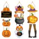 thumbnail image 2 of Decoración de fiesta de Halloween para niños, colgante de puerta de murciélago de calabaza, Festival de fantasmas de Halloween, colgantes de diseño de atmósfera, favores de Halloween, 2 of 4