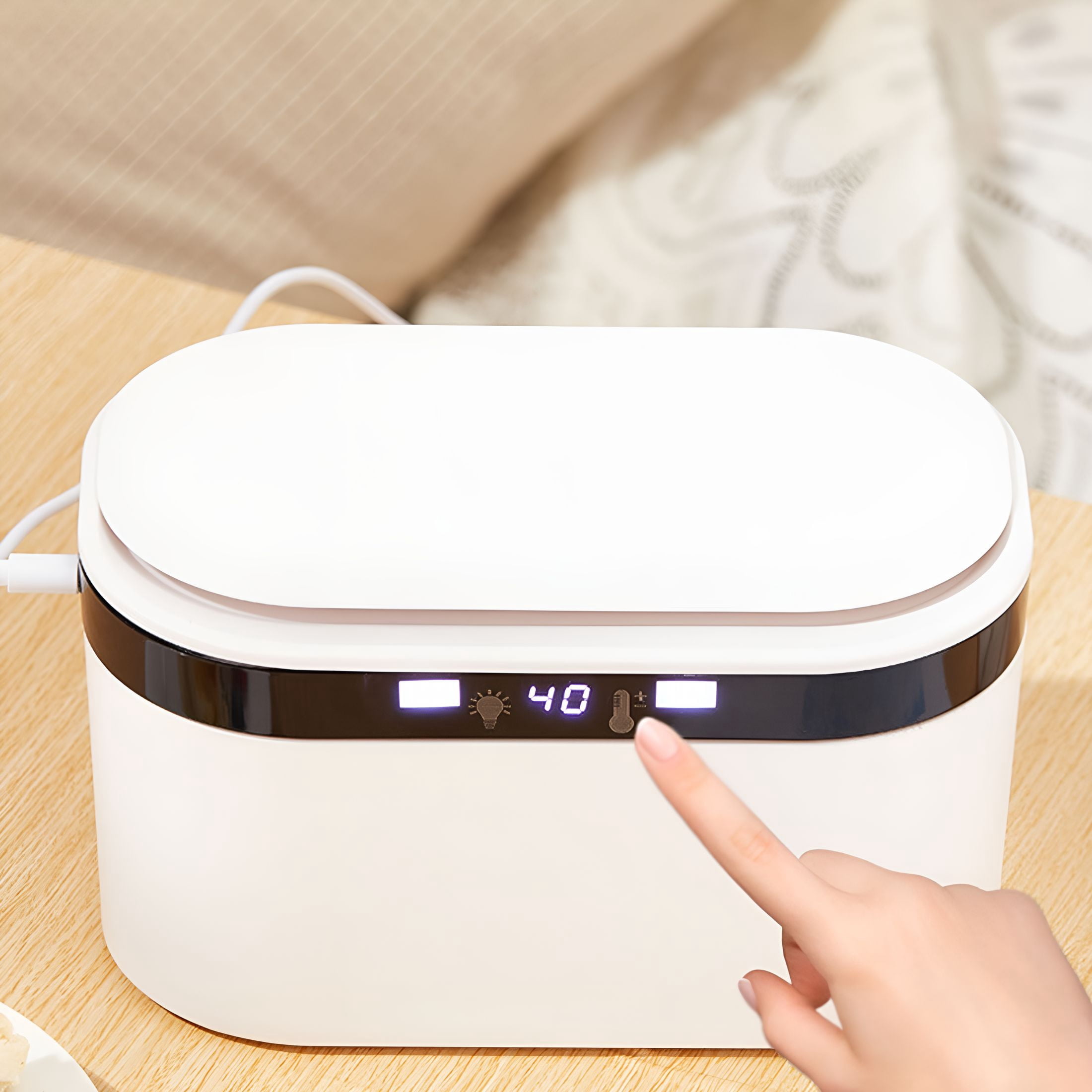 XIRQI 2026 New Baby Wipe Warmer and Wet Wipes Dispenser Large Capacity Wipes Warmer for Babies with Night Light 3 Level Temperature