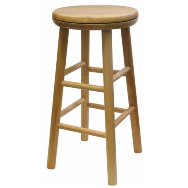 Winsome Trading Inc 88324 24 in. Natural Swivel Bar Stool Pack of 2