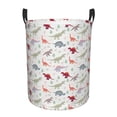 thumbnail image 6 of Lsque Cute Dinosaur pattern Laundry Hamper Basket, Tall Woven Rope Hamper Basket for Clothes, Lightweight Storage Basket, Collapsible Waterproof-Small, 6 of 8