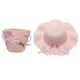 thumbnail image 2 of Sombrero de 56-58cm de circunferencia para mujer, Sombrero de Paja de verano y bolsa de paja, dos piezas, bonito sombrero protector solar con flores, 2 of 6