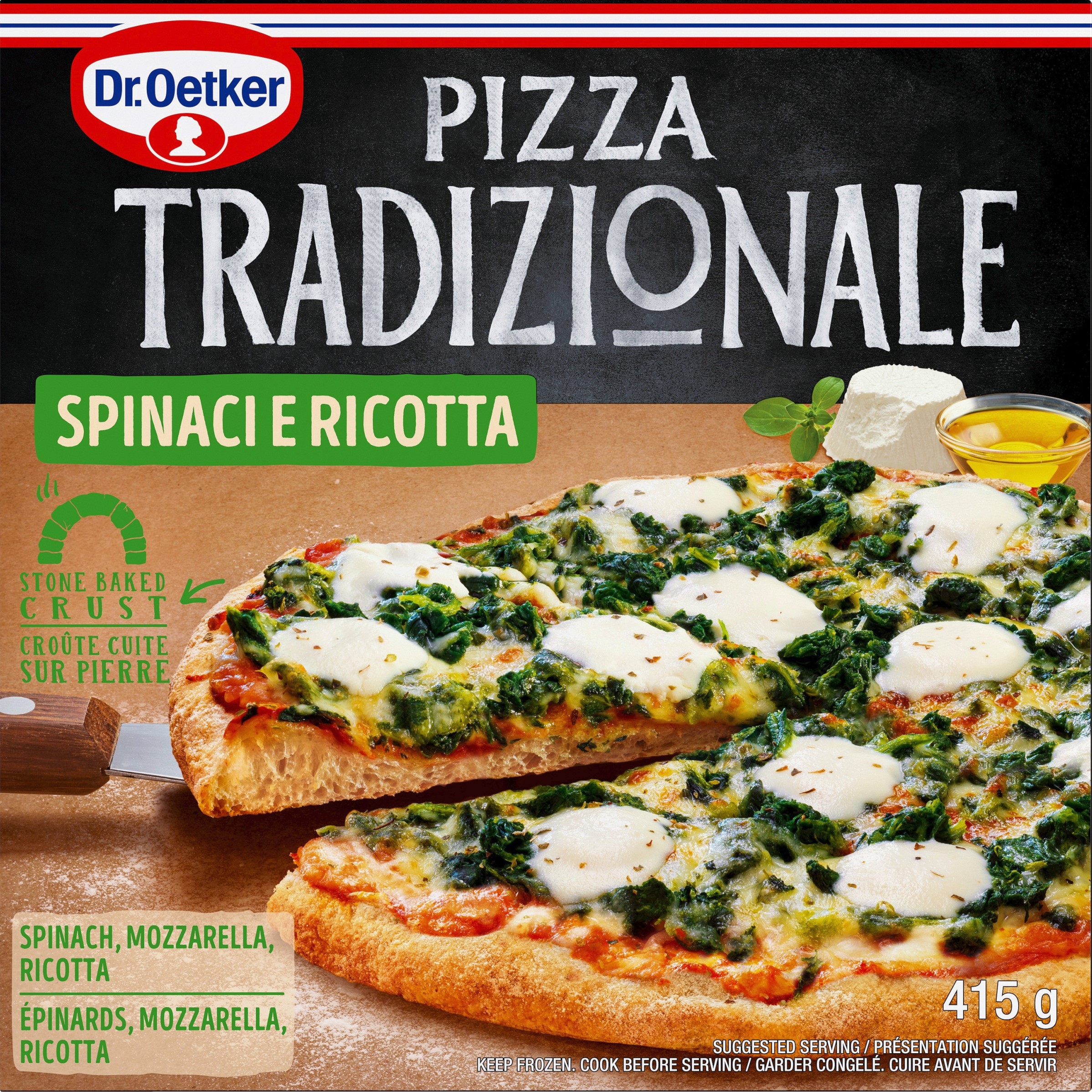 Tradizionale Spinaci e Ricotta Tradi pizza épinards Ric