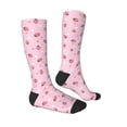 thumbnail image 3 of Fotbe Floral Strawberr print Women's Men's Novelty Crew Socks Cotton Socks Knee High Socks for Walking,Running,Nurses,Pregnancy, 3 of 8