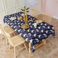 thumbnail image 3 of Dark Blue Unicorn Moon Pattern Rectangle Tablecloth 60"x102",Waterproof Polyester Rectangle Table Cloth, Wipeable Spillproof Polyester Tablecloth for Dining, Camping, Indoor and Outdoor, 3 of 6