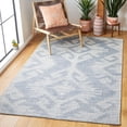 thumbnail image 2 of SAFAVIEH Kilim Jack Tribal Area Rug, Blue/Ivory, 6' x 6' Square, 2 of 8
