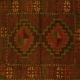 thumbnail image 1 of Ahgly Company Machine Washable Indoor Square Persian Yellow Traditional Area Rugs, 7' Square, 1 of 4