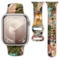 thumbnail image 1 of Correas De Reloj Deportivo Compatibles Con Apple Watch Band De 38 Mm, 40 Mm, 41 Mm Para Mujeres Y Hombres, Pulsera De Repuesto De Silicona Suave Ajustable Para Iwatch Series 7, 6, 5, 4, 3, 2, 1 Se (Es, 1 of 5