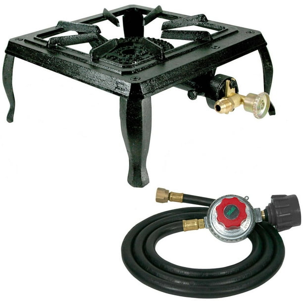 Sportsman Series Single Burner Cast Iron Stove With Regulator Hose