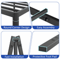 thumbnail image 5 of Woozuro 18 inch Queen Metal Bed Frame with Rounded Corners, Heavy Duty, No Box Spring Needed, Easy Assembly, 5 of 7