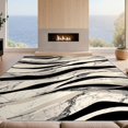 thumbnail image 2 of Design&I 4'x6' Ultra Soft Area Rug, Floorcarpet Minimalist Fluid Bands Asymmetrical Motion Accessories None Fluffy Washable Non Shedding for Bedroom Living Room Home Office, 2 of 7