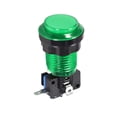 thumbnail image 4 of Botón de empuje para juegos 33.5mm redondo interruptor iluminado LED 12V con microswitch verde 1 pieza, 4 of 5