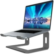 Laptop Stand, Aluminum Laptop Riser, Ergonomic Laptop Stand for Desk, Computer Notebook Stand Compatible with MacBook Air Pro, Dell XPS, HP (10-15.6'') - C- gray