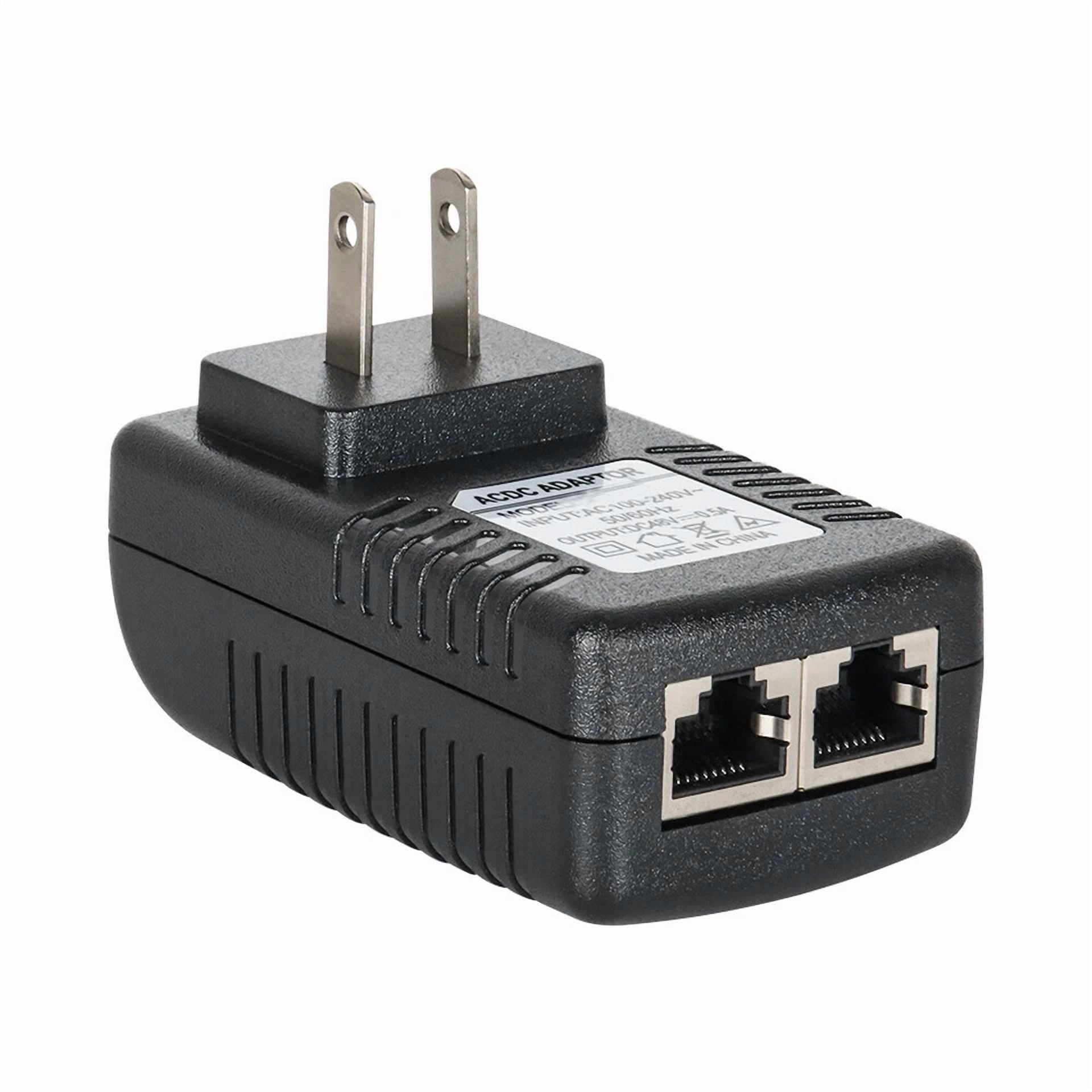 2Pcs Poe Injector 48V 0.5A Power Over Ethernet Adapter For Poe Ip Camera Switch