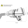 thumbnail image 5 of Adjustable Shower Arm Mount & Stainless Steel Shower Hose,Handheld Shower Arm Holder,Flexible Showerhead Hose Replacement,Shower Arm Bracket,Chrome Shower Head Holder with Swivel Brass Ball,Chrome, 5 of 8