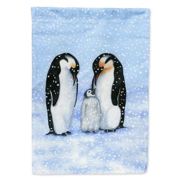 Carolines Treasures BDBA0427GF Penguin Family by Daphne Baxter Flag Garden Size  Small multicolor