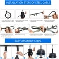 thumbnail image 4 of Fitness Pulley System For Full Body Workout, Detachable Handles & Exercise Modes, Professional Grade Components For Home Gym, Easy To Assemble Portable Lat Pulldown Biceps Curl, 4 of 5