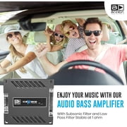 Banda ICEX2000.2 Ice X 2001 One Channel 2000 Watts Max @ 2 Ohm Car Audio Mono Amplifier W/bass Boost Subsonic Filter And Low Pass Filter